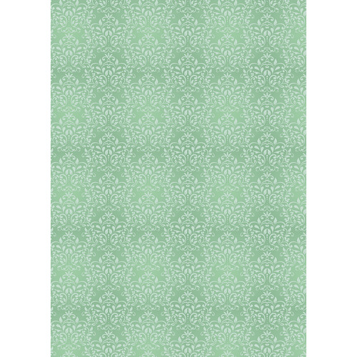 Westcott Leafy Damask 5 x 7' Art Canvas Backdrop with Grommets (Green)