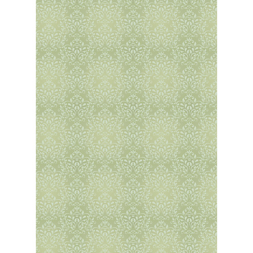 Westcott Leafy Damask 5 x 7' Art Canvas Backdrop with Grommets (Light Green)