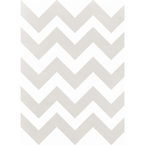 Westcott Pastel Chevron Art Canvas Backdrop with Grommets (5 x 7', Brown)