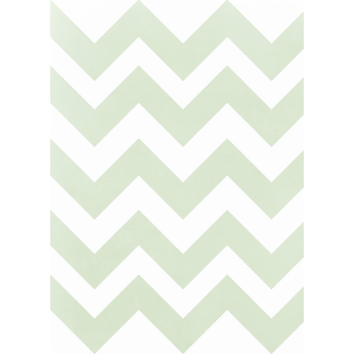 Westcott Pastel Chevron Art Canvas Backdrop with Grommets (5 x 7', Green)