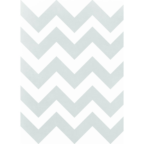 Westcott Pastel Chevron Art Canvas Backdrop with Grommets (5 x 7', Gray)