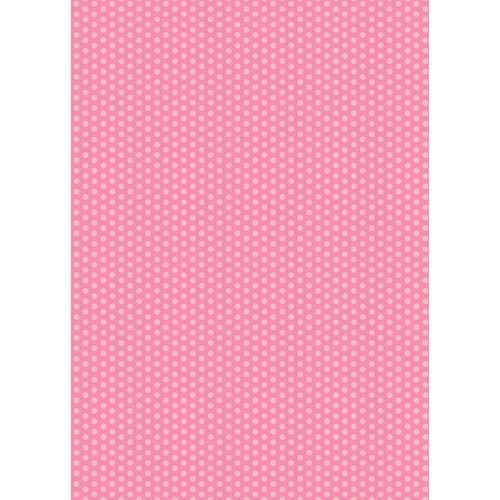 Westcott Small Dots Art Canvas Backdrop with Grommets (5 x 7', Pink)
