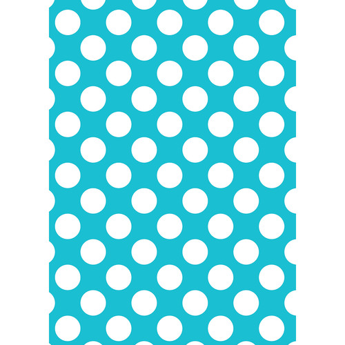 Westcott Large Dots Art Canvas Backdrop with Grommets (5 x 7', Blue)