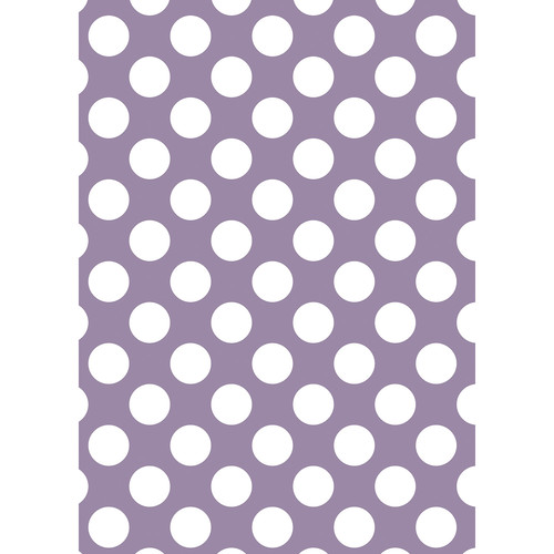 Westcott Large Dots Art Canvas Backdrop with Grommets (5 x 7', Purple)