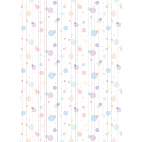 Westcott Party Dots Art Canvas Backdrop with Grommets (5 x 7', Blue)