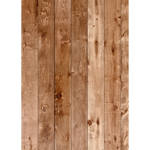 Westcott Wood Planks Art Canvas Backdrop with Grommets (5 x 7', Maple)