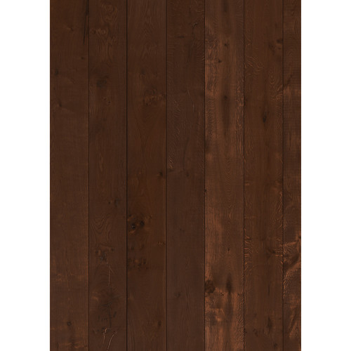 Westcott Wood Planks Art Canvas Backdrop with Grommets (5 x 7', Mocha)
