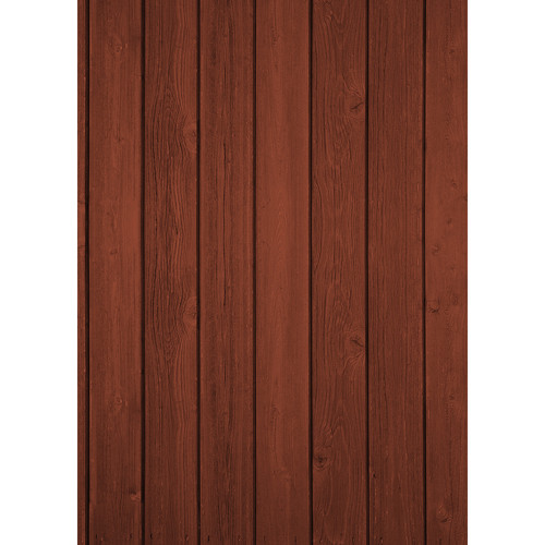 Westcott Vertical Wood Art Canvas Backdrop with Grommets (5 x 7', Cherry)