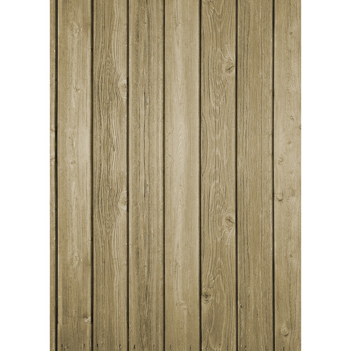 Westcott Vertical Wood Art Canvas Backdrop with Grommets (5 x 7', Bright Brown)