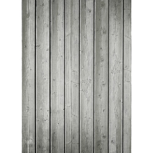 Westcott Narrow Planks Art Canvas Backdrop with Grommets (5 x 7', Light Gray)