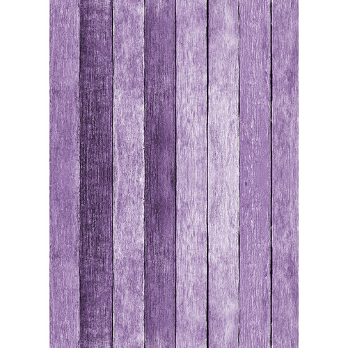 Westcott Rustic Wood Art Canvas Backdrop with Grommets (5 x 7', Purple)