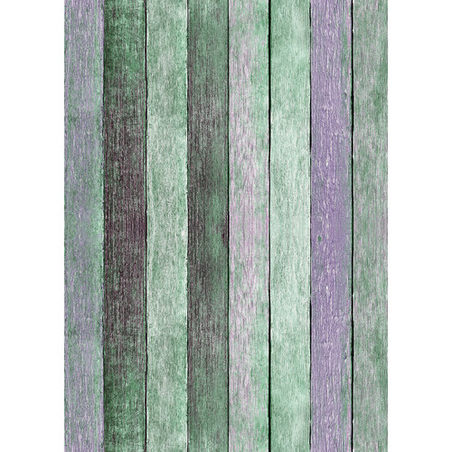 Westcott Rustic Wood Art Canvas Backdrop with Grommets (5 x 7', Vintage Turquoise)