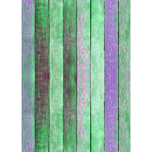 Westcott Rustic Wood Art Canvas Backdrop with Grommets (5 x 7', Bold Green)