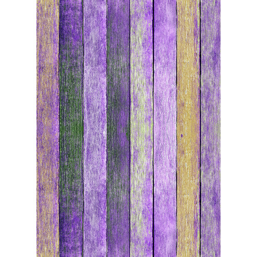 Westcott Rustic Wood Art Canvas Backdrop with Grommets (5 x 7', Bold Purple)