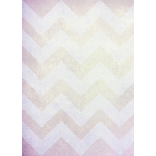 Westcott Washed Chevron Art Canvas Backdrop with Grommets (5 x 7', Vintage Yellow)
