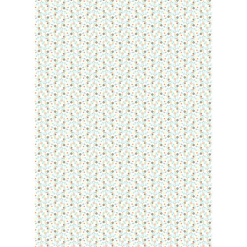 Westcott Detailed Flowers Art Canvas Backdrop with Grommets (5 x 7', Multi-Color)