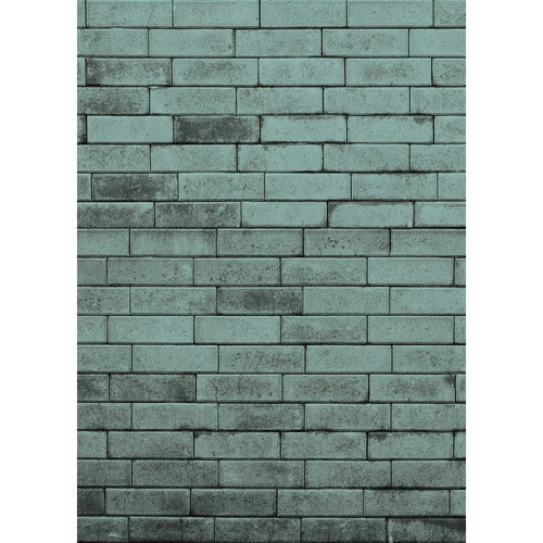 Westcott Art Canvas Backdrop (5 x 7', Turquoise Brick Wall)