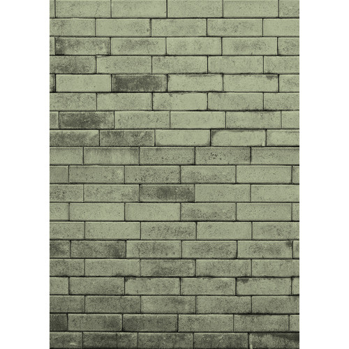 Westcott Art Canvas Backdrop (5 x 7', Green Brick Wall)