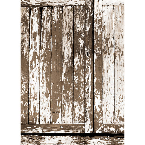 Westcott Rustic Wood Panel Art Canvas Backdrop with Grommets (5 x 7', Multi-Color)