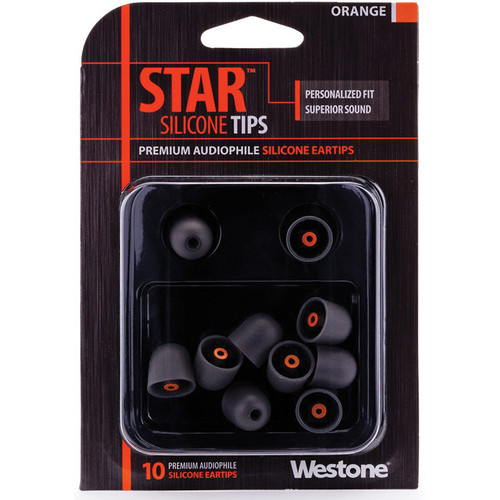 Westone Audio STAR Premium Silicone Eartips (5 Pairs, Orange)