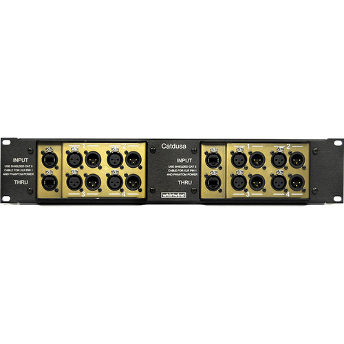 Whirlwind Catdusa Rack 2 RU 8-Channel Snake Box CATDUSA-2-2R B&H