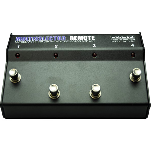 Whirlwind Remote with Stomp Box-Style Footswitch for MultiSelector AMP Rack Mount Unit