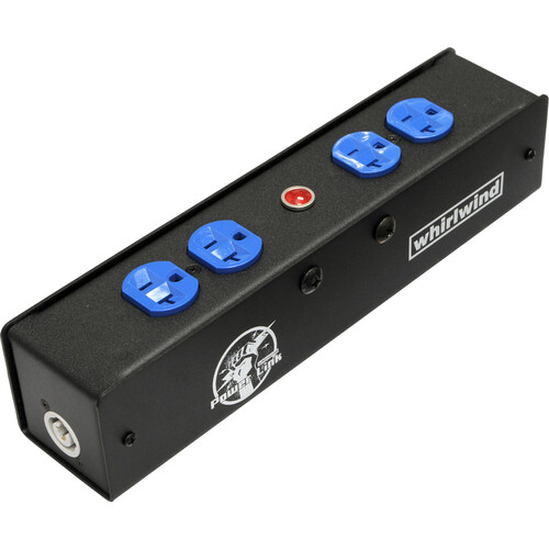 Whirlwind Power Link PL1 Stringer with Powercon True1 I/O, Two HBL5352BL, Indicator Lamp