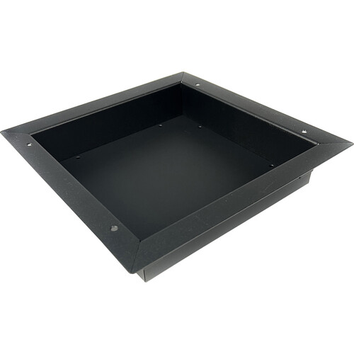 Whirlwind Recessed Electrical Box Wall Frame (13 x 13 x 2.5", Black)