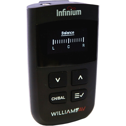 Williams Sound Infinium R1 Auracast Multichannel Receiver with OLED Display