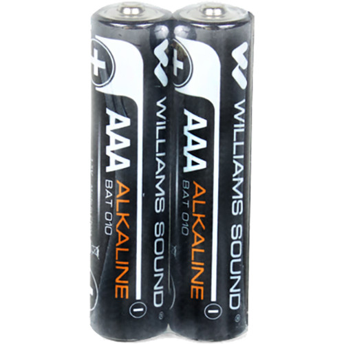 Williams Sound 2 - 1.5-Volt AAA (Triple A) Alkaline Batteries.