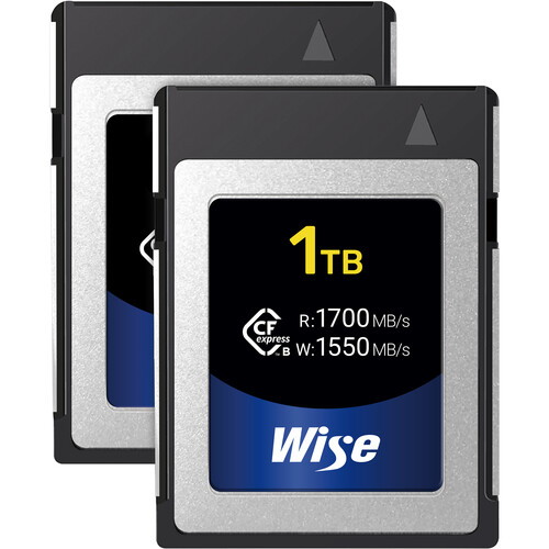 Wise Advanced 1TB CFX-B Series CFexpress Type B Memory Card (2-Pack)