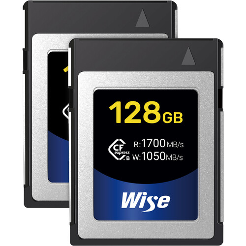 Wise Advanced 128GB CFX-B Series CFexpress Type B Memory Card (2-Pack)