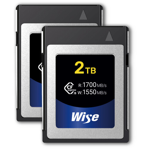 Wise Advanced 2TB CFX-B Series CFexpress Type B Memory Card (2-Pack)
