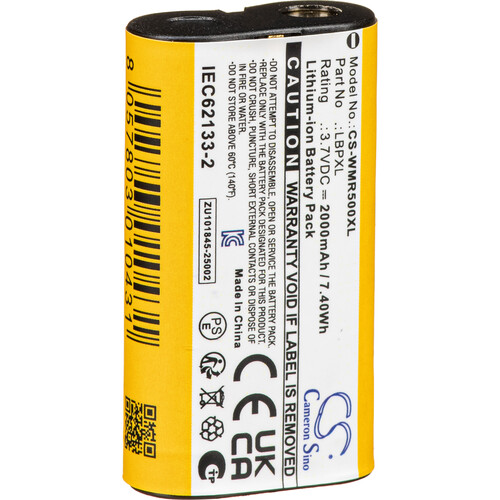 WISYCOM LBPXL Rechargeable 2000mAh 3.7V Lithium-Ion Battery