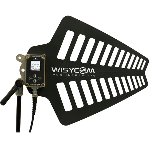 WISYCOM LFA-B-F1 Directional Wideband Active Antenna with Remote-Controlled Filters and BNC Connector (410 to 1300 MHz)