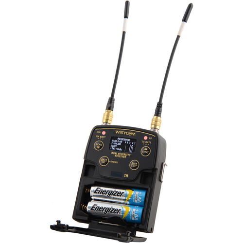 WISYCOM MPR52-ENG 2-Channel Bodypack Receiver (B12: 470 to 960 MHz)
