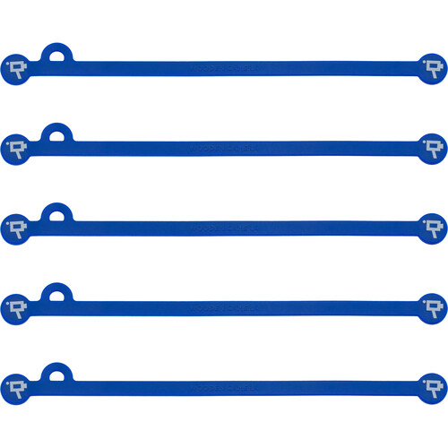 Wooden Camera Cine Mag Ties (5-Pack, Blue, 6.8")