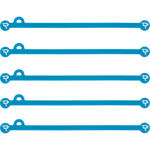 Wooden Camera Cine Mag Ties (5-Pack, Neon Blue, 6.8")