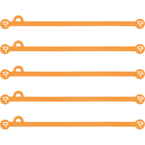 Wooden Camera Cine Mag Ties (5-Pack, Neon Orange, 6.8")