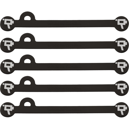 Wooden Camera Cine Mag Ties (5-Pack, Black, 4.1")