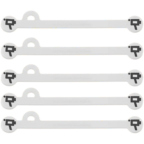 Wooden Camera Cine Mag Ties (5-Pack, White, 6.8")