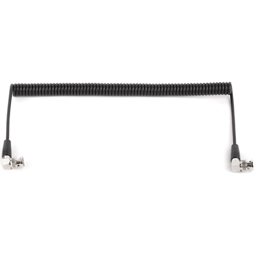 Wooden Camera Coiled BNC to BNC Cable with Right-Angle Connectors (20" to 36"")