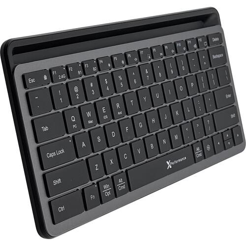 X9 Performance Compact Wireless Backlit Keyboard with Phone Dock (Black)