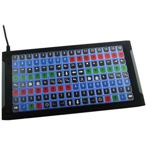 X-keys XK-128 Customizable USB Keyboard XK-1225-UFK128-R B&H