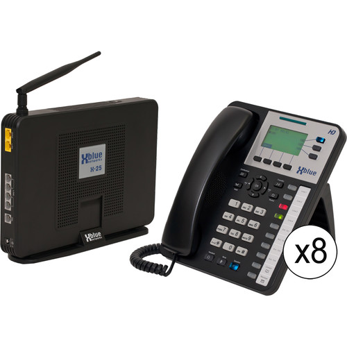 XBLUE Networks X-25 System Bundle with Nine X3030 VoIP Phones
