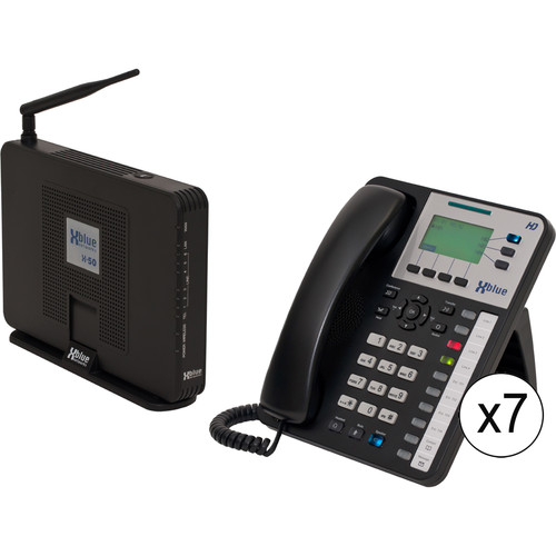 XBLUE Networks X-50 System Bundle with Seven X3030 VoIP Phones