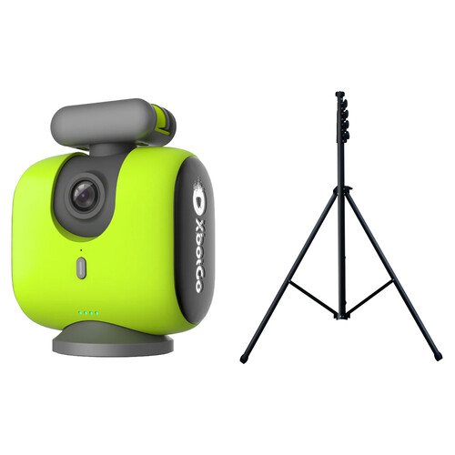 XbotGo Chameleon AI Auto-Tracking Camera for Youth/Amateur Sports & NT4 Tripod Kit (Lemon Green)