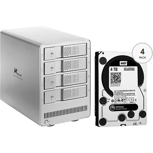 Xcellon DRD-401 16TB (4 x 4TB) Four-Bay HDD Enclosure with Drives