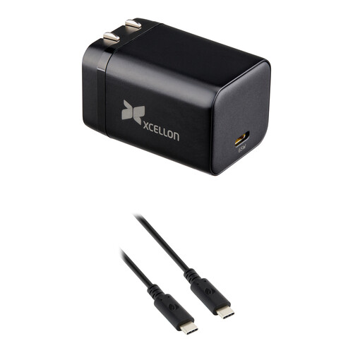 Xcellon PDG-165 GaN USB-C Charger with Cable Kit (65W, 3.3')