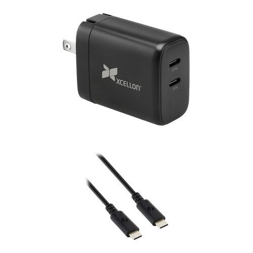 Xcellon PDG-265 65W GaN 2-Port USB-C Charger & Charging Cable Kit